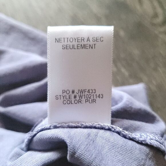 Joe's Jeans Dusty Purple Lilac Top V-Neck Racer Back Tank Tee Womens Large - Picture 7 of 10